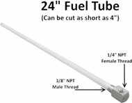 Marpac FF00320 Fuel-Gas-Water Tank 24" High Pick-Up 24" Tube 3/8"ID 1/4"NPT Boat
