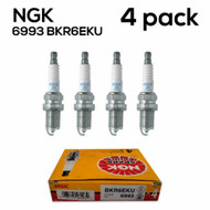 4 PACK Spark Plug 6993 NGK BKR6EKU Yamaha Z 150-200-225-250-300 HPDI Outboard