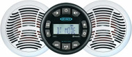 Jensen JMS3SPKG Stereo AM-FM-WB-USB Bluetooth Waterproof with 4x6.5" speakers