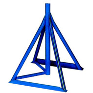 Brownell MB3BASEONLY Boat Stand ONLY Base for 25"-38" Motorboat PICK-UP Hardware