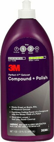 3M Perfect-it 30344 Gelcoat Compound + Polish Wax Finishing 32Oz Boat RV Camper