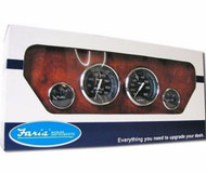Faria Chesapeake SS/Black Gauge OUTBOARD Volt-Speedo-Tachometer-Fuel KTF004