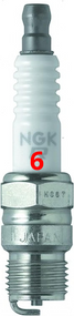 Pack of 6  Spark Plug NGK BR6FS Short 33-59571 Mercruiser 4.3-5.0-5.7-7.4-8.2 V8