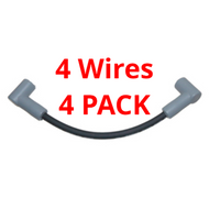 4 Spark Plug Wire 9" Ign Coil 582365 Johnson Evinrude 85-88-90-112-115-140 Xflow