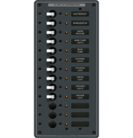 Blue Sea 8376 Panel DC 13 Position Vertical Boat Sailboat Electrical