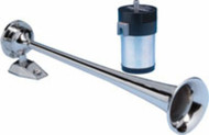 Marinco 10105 Chrome Plated Single Trumpet Air Horn 12V  Compressor Boat Marine