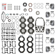 Yamaha 225-250 V6 3.1L 76Deg Engine REBUILT kit Piston Gasket Rings Seal Bearing