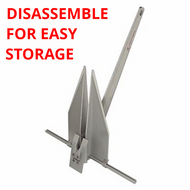Fortress FX-23 Anchor 15lbs Aluminum Alloy Disassembles for storage Boat 39'-45'