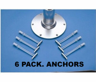 6PACK Garelick 21026 Toggle Bolt Anchor Stainless Steel Boat Cabin Base Seat