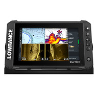 Lowrance 15707-001 Elite FS No Transducer FishRevea Display Size 9" Boat Marine