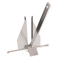 Marpac 7-2432 Standard Fluke Anchor Stainless Steel #8 Boat 17ft-24ft Hold Tight