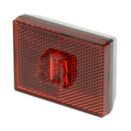 Marpac 7-59218 Trailer Clearance Light Stud-Mount Red  Incandescent Black Base