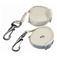 Marpac 7-0030 Bimini Top Strap 1inW x 96inL White Nylon Webbing. Sold per pair.