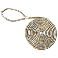 Marpac 7-6251 Double Braided Nylon Dock Lines 3/8inx20ft GOLD Strength Flexibility