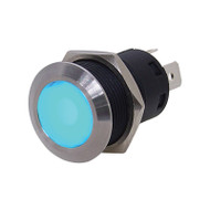 Marpac 7-1213 Push On Backlit Stainless Steel Push Button Switch Boat Marine