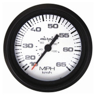Marpac 7-2015 Speedometer 65mph Engine Gauge Black Bezel Domed Marine 3- 3-8 Boat