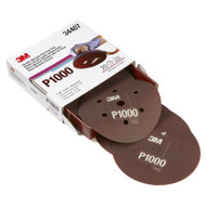 3M 34407 Hookit Flexible Abrasive Disc P1000 Grade 6? Diameter 25 Discs x Box