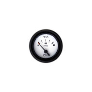 Marpac 7-2066 Oil Press 0-80Psi White Face Engine Gauge Black Bezel Domed Boat