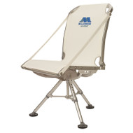 Millennium Outdoors D-100-WH Deck Chair Marine Breathable Mesh Design Aluminum