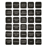 Marpac 7-1258 Label Set 30 Square High Performance Durable Marine Equipment Boat