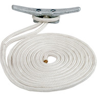 Sea-Dog Double Braided Nylon Dock Line 5/8"x50' White 302116050WH-1 Boat Marine