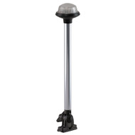 Perko All-Round Frosted Globe Pole Light Vertic Mnt White Fold Down  1637DP0CHR