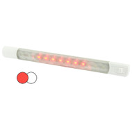 Hella Marine Surface Strip Light w/Switch White/Red LEDs 12V 958121001 Marine