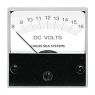 Blue Sea 8028 DC Analog Micro Voltmeter 2" Face, 8-16 Volts DC 8028 Boat Marine