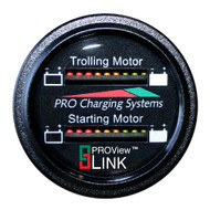 Dual Pro Battery Fuel Gauge Marine 2 Battery Monitor 12V/36V System 15' Cable