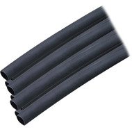 Ancor Adhesive Lined Heat Shrink Tubing (ALT) 1/4"x12" 10-Pack Black 303124 Boat