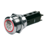 BEP 12V Buzzer w/Red LED Warning Light Stainless Steel 80-511-0009-00 Boat Marine