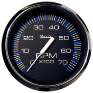 Faria Chesapeake Black 4" Tachometer 7000 RPM (Gas) (All Outboards) 33718 Marine