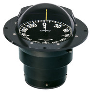 Ritchie FB-500 Globemaster Compass Flush Mount Black 12V 5 Degree Card  Boat