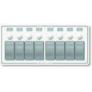 Blue Sea 8271 Water Resistant Panel 8 Position White Horizontal Mount  Marine