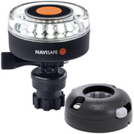 Navisafe Navilight 360deg 2NM White Navimount Base/Horizontal Mount Black 040KIT7