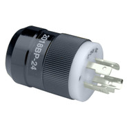 Marinco 2018BP-24 Trolling Motor Plug (Male) 12/24V Black 2018BP-24 Boat Marine