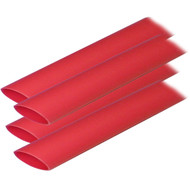 Ancor Adhesive Lined Heat Shrink Tubing (ALT) 3/4"x12" 4-Pack Red 306624 Marine