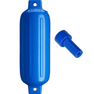 Polyform G-4 Twin Eye Fender 6.5"x22" Blue w/Adapter G-4-BLUE Boat Marine
