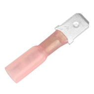 Pacer 22-18 AWG Heat Shrink Male Disconnect 100 Pack TDE18-250M-100 Boat Marine