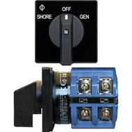 Blue Sea 9011 Switch, AV 120VAC 65A OFF +2 Positions 9011 Boat Sailboat Marine