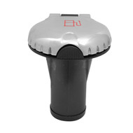 Attwood Deck Fill for Carbon Canister Syste Straight Body Scalloped Chrome Cap