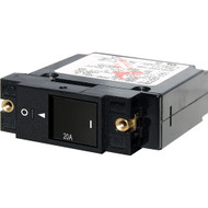 Blue Sea 7429 Single Pole Small Case 2" Slot Reset Rocker Circuit Breaker 20A