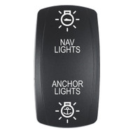 Pacer Actuator 'NAV/ANCH' for V Series Contura Switches Black Laser Etched  Boat