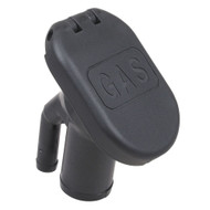 Perko Combo Vented Gas Fill/Tank for 1-1/2" Hose 35deg Angled Neck 1318DPGBLK