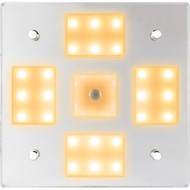 Sea-Dog Square LED Mirror Light w/On/Off Dimmer White Blue 401840-3 Boat Marine