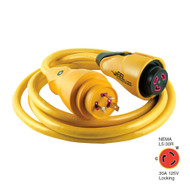 Marinco CS30-12 EEL 30A 125V Shore Power Cordset 12' Yellow CS30-12 Boat Marine