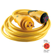 Marinco CS30-50 EEL 30A 125V Shore Power Cordset 50' Yellow CS30-50 Boat Marine