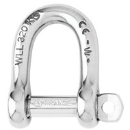 Wichard Self-Locking D Shackle 12mm Diameter 15/32" 01206 Sailboat Marine