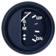 Faria Euro Black 2" Trim Gauge for Johnson/Evinrude/Suzuki Outboard 12827 Marine