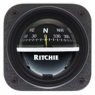 Ritchie V-537 Explorer Compass Bulkhead Mount Black Dial V-537 Boat Marine